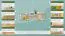 Hängeregal / Wandregal Kiefer massiv Vollholz natur 001 - Abmessung 40 x 75 x 20 cm (H x B x T)