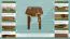 Vollholz Hocker