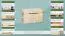 Truhe Kiefer massiv Vollholz natur 006 – Abmessungen: 58 x 94 x 55,5 cm (H x B x T)