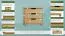 Kommode Kiefer massiv Vollholz natur 002 - Abmessung 80 x 100 x 42 cm (H x B x T)