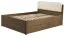 Doppelbett mit Staukasten Fazenda 07, Farbe: Dunkelbraun, Eiche teilmassiv – 140 x 200 cm (B x L)