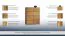 Kommode / Sideboard Jussara 01, Farbe: Bernstein, Eiche teilmassiv – 150 x 124 x 42 cm (H x B x T)