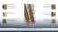 Regal Cavalla 11, Ausrichtung Links, Farbe: Eiche Braun - Abmessungen: 195 x 100 x 22 cm (H x B x T)