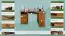 Schreibtisch Kiefer massiv Vollholz Eichefarben Rustikal Junco 185 - Abmessungen: 74 x 138 x 83 cm (H x B x T)
