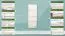 Schuhschrank Kiefer Vollholz massiv weiß lackiert Junco 211 - Abmessung 150 x 58 x 30 cm