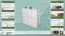 Schuhschrank Kiefer Vollholz massiv weiß lackiert Junco 219 - Abmessung 80 x 90 x 30 cm