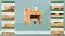 Nachtkommode Kiefer massiv Vollholz Erlefarben Junco 132 - Abmessung: 45 x 34 x 29 cm (H x B x T)