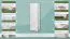 Schrank Kiefer massiv Vollholz weiß lackiert Junco 42 - Abmessung 195 x 65 x 42 cm