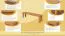 Bank Wooden Nature 133 Kernbuche massiv - 160 x 33 cm (L x B)