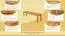 Bank Wooden Nature 134 Kernbuche massiv - 160 x 33 cm (L x B)
