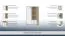 Kommode 26, Farbe: Buche / Weiß - 134 x 86 x 37 cm (H x B x T)