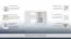 Schreibtisch 28, Farbe: Weiß / Creme - Abmessungen: 74 x 125 x 60 cm (H x B x T)