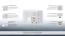Schreibtisch 29, Farbe: Weiß / Creme - Abmessungen: 76 x 125 x 60 cm (H x B x T)