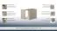 Jugendzimmer - Tisch Matthias 10, Farbe: Creme / Braun - Abmessungen: 47 x 57 x 56 cm (H x B x T)