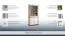 Vitrine "Kilkis" Kiefer altweiß 10 -  204 x 98 x 44 cm (H x B x T)