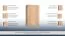 Drehtürenschrank / Kleiderschrank Sidonia 04, Farbe: Eiche Braun - 200 x 123 x 53 cm (H x B x T)