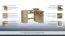 Schreibtisch Rosario 47, Farbe: Eiche Sonoma - 89 x 124 x 75 cm (H x B x T)