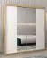 Schiebetürenschrank / Kleiderschrank Bisaurin 4B mit Spiegel, Farbe: Eiche Sonoma / Weiß matt - Abmessungen: 200 x 180 x 62 cm ( H x B x T)