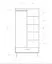 Kleiderschrank mit viel Stauraum Kumeu 60 Wildeiche massiv geölt - Abmessungen: 196 x 97 x 60 cm (H x B x T)