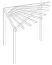 Eckpergola 05 - aus Kiefernholz - Abmessungen: 240 x 240 x 220 cm (B x T x H)