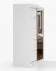 1,5 Meter breiter Kleiderschrank / Schiebetürenschrank | Weiß | Bucegi 18 | Spiegel | 2 Türen | Griffe: Aluminium | 6 Fächer | 200 x 150 x 61 cm