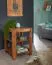 Sehr kleines Regal aus Sheesham Massivholz, Farbe: Sheesham - Abmessungen: 60 x 44 x 44 cm (H x B x T), mit 2 Fächern