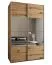 Kleiderschrank / Schiebetürenschrank | Farbe: Eiche Artisan | 11 Fächer | 2 Schiebetüren | 2 Kleiderstangen | Soft-Close | Spiegel | 245,5 x 160 x 64 cm