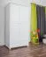 Kleiderschrank, Breite: 102 cm, Farbe: Weiß