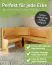 Eckbank Kiefer massiv Vollholz Erlefarben Junco 243 - Abmessungen: 84 x 140 x 182 cm (H x B x L)