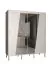 Schiebetürenschrank mit außergewöhnlichen Stil Jotunheimen 211, Farbe: Weiß - Abmessungen: 208 x 180,5 x 62 cm (H x B x T)