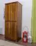 Massivholz Schlafzimmerschrank Kiefer, Farbe: Eiche 190x80x60 cm Abbildung