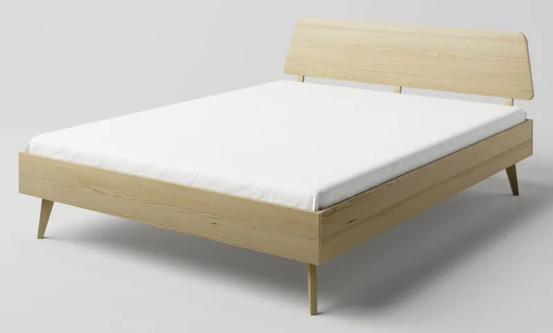 Einzelbett / Gästebett Kiefer massiv natur Aurornis 79 - Liegefläche: 140 x 200 cm (B x L)