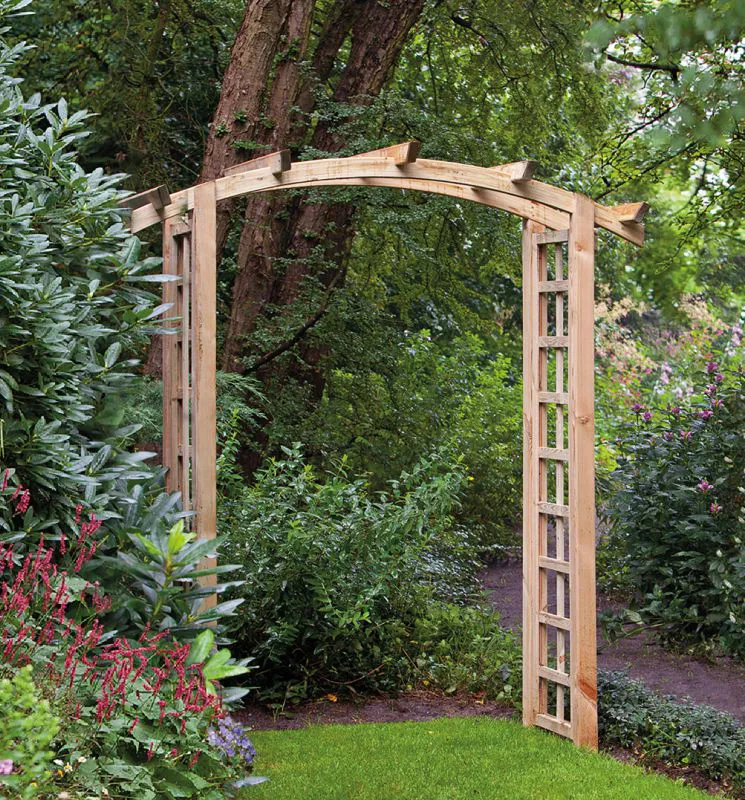 Pergolaset Jardin gebogen - Abmessung (cm): 180 x 80 x 220 (B x T x H)