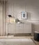 Wohnzimmer - Set A Makreb, 3-teilig, elegant abgerundete Kanten, moderner gerillter Korpus, Beine aus Metall in Schwarz, Soft Close, ABS