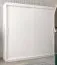200 cm breiter Schiebetürenschrank mit 2 Türen | 10 Fächer | 2 Kleiderstangen | Farbe: Weiß Abbildung