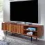 TV-Unterschrank / Lowboard aus Sheesham Massivholz, Farbe: Sheesham - Abmessungen 42 x 123 x 35 cm (H x B x T)
