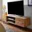 TV-Unterschrank / Lowboard, Farbe: Eiche - Abmessungen: 45 x 160 x 40 cm (H x B x T)