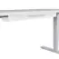 Schreibtisch Kabelkanal, Farbe: Weiß, für Elektrisch höhenverstellbares Schreibtischgestell