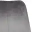 Design Schalenstuhl Apolo 111, Farbe: Grau / Chrom, mit Samt Bezug