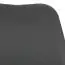 Schalenstuhl mit Rollen Apolo 113, Farbe: Schwarz / Chrom, mit weichem & komfortablem Bezug