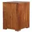 Nachtkästchen aus Sheesham Massivholz, Farbe: Sheesham - Abmessungen: 60 x 50 x 40 cm (H x B x T), ideal für Boxspringbetten geeignet