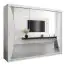 Schiebetürenschrank / Kleiderschrank Serbota 06 mit Spiegel, Farbe: Weiß matt - Abmessungen: 200 x 250 x 62 cm (H x B x T)