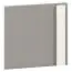 Front für Jugendzimmer - Regal Greeley 06, Farbe: Platingrau - Abmessungen: 35 x 37 x 2 cm (H x B x T)