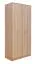 Drehtürenschrank / Kleiderschrank Muros 03, Farbe: Eiche Braun - 222 x 100 x 52 cm (H x B x T)