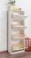 Schuhschrank 002 Kiefer massiv Vollholz weiß lackiert - Abmessung 150 x 58 x 29 cm (H x B x T)
