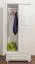 Kleiderschrank Kiefer Vollholz massiv weiß lackiert 006 - Abmessung 190 x 80 x 60 cm (H x B x T)