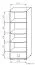Vitrine Rabaul 12, Farbe: Sonoma Eiche - Abmessungen: 138 x 49 x 40 cm (H x B x T)