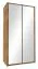 Drehtürenschrank / Kleiderschrank Selun 23, Farbe: Eiche Dunkelbraun - Abmessungen: 197 x 113 x 53 cm (H x B x T)