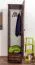 Kleiderschrank | 1 Drehtür | 1 Schublade | mit Kleiderstange | 47 cm breit | Massivholz | Farbe: Nuss Abbildung