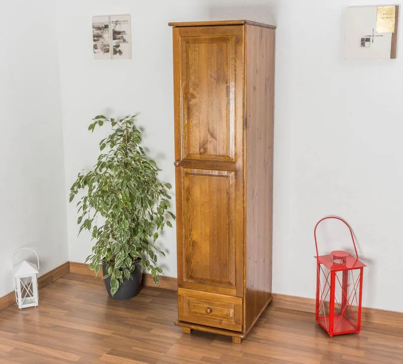 Schrank schmal Kiefer Massivholz Abbildung